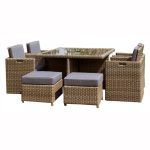 Royal Craft Wentworth 8 Seater Cube Set Beige