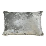 Large Velvet Merlin Silver Cushion Cover Silver