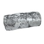 Large Velvet Merlin Bolster Cushion Cover Silver