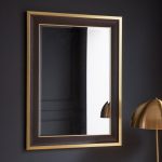 Edmonton Black and Gold Wall Mirror Black