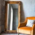 Louis Gold 176x90cm Leaner Mirror Gold