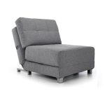Rita Fabric Single Futon – Grey Grey