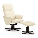 Stavern Swivel Recliner Chair White