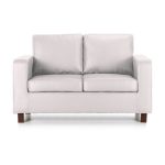 Max 2 Seater Faux Leather Sofa White