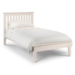 Salerno White Wooden Bed Frame White