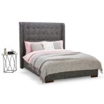 Aquila Winged Back Bed Frame Grey