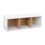 Rome Modular 3 Cube Floor Standing Shelving Unit White
