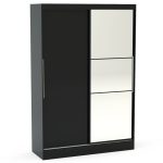 Lynx Black Sliding Wardrobe Black