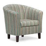 Dorset Stripe Tub Chair – Teal Green