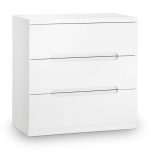 Manhattan White 3 Drawer Chest White