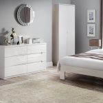 Manhattan White Wide 6 Drawer Chest White