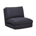 Leveson Fabric Chair Bed Black