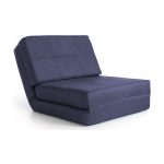 Levi Fabric Chair Bed Blue