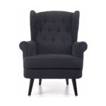 Monroe Wingback Chair Black