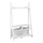Tiva White Ladder TV Stand White
