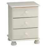 Colburn White Bedside Table White