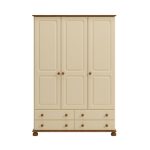 Colburn Cream Triple Wardrobe Natural/Cream