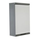 Siena Grey Mirror Cabinet Grey