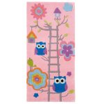 Pink Hong Kong Owl Rug Pink