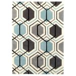 Blue Hong Kong 7526 Rug Grey