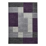 Lilac Cube Matrix Rug Grey