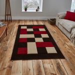 Red Matrix Rug Brown/Red