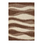 Beige Swirl Vista Rug Brown