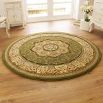 Green Heritage Round Rug Green