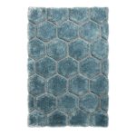 Blue Honeycomb Noble House Rug Blue