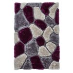 Purple Pebbles Noble House Rug Grey