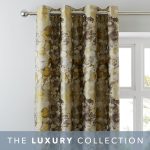 Emerson Ochre Eyelet Curtains Ochre