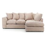 Denver Mink Right Hand Corner Sofa Cream