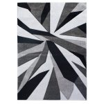 Shatter Hand Carved Rug Grey