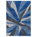 Shatter Hand Carved Rug Blue