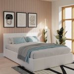 Toronto Cream Faux Leather Ottoman Bedstead White