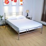 Morgan Silver Metal Bedstead Silver