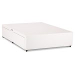 Universal Leather Divan Base – White White