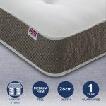 Alna Memory Foam Mattress White/Brown