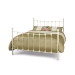 Marseilles Metal Ivory Bed Frame Cream