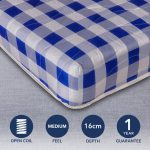 Sleep Plus Mattress Blue and White