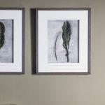 Feather II Framed Print Natural
