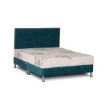 Deluxe Chenille Divan Base Blue