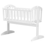 East Coast Vienna Swinging Crib with Mattress White