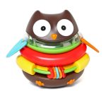 Skip Hop Rocking Owl Stacker Brown/Red/Green/Yellow