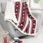 Rapport Home Alpine 130cm x 160cm Throw Red