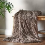 Catherine Lansfield Cuddly Throw Blue