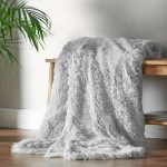 Catherine Lansfield Cuddly Throw Grey