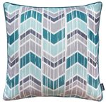 Chevron Cushion Duck Egg (Blue)