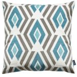 Maze Cushion Duck Egg (Blue)