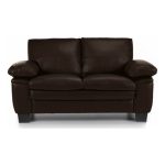 Texas 2 Seater Bonded Leather Sofa Brown